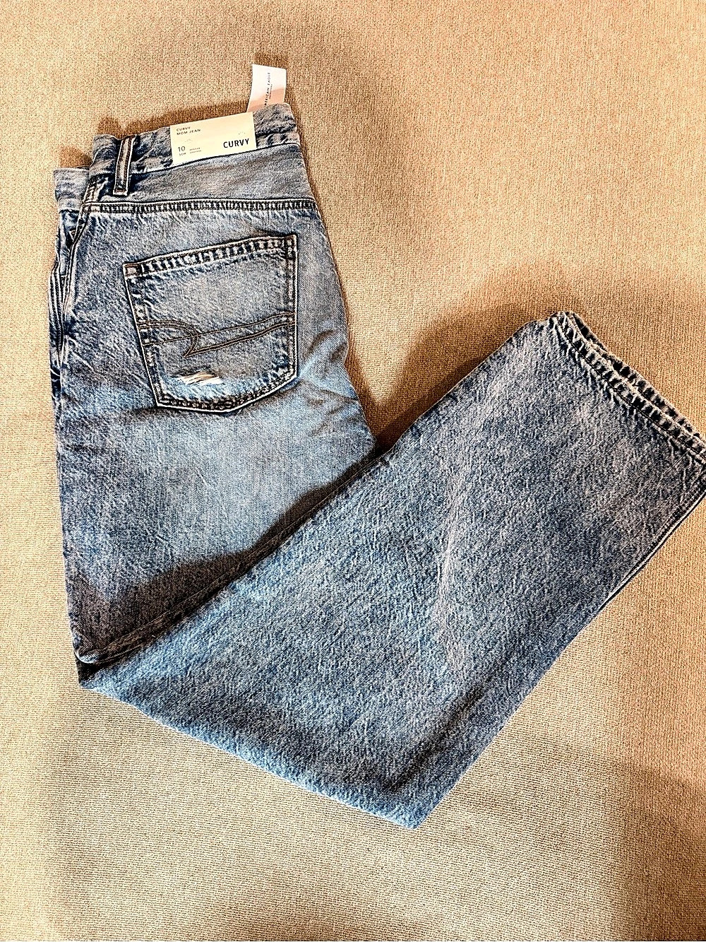 CURVY Mom Jean Mom Jeans in Blue Waist 10 NWT